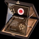 PB2012 Altın Yaldız Kristal Plaket - 1