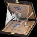 PB2050 Altın Yaldız Kristal Plaket - 2