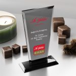 PB3005-Füme Kristal Plaket - 1