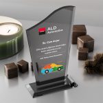 PB308-Füme Kristal Plaket - 1
