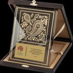 PB2002 Altın Yaldız Kristal Plaket - 4