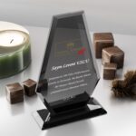 PB301-Füme Kristal Plaket - 2